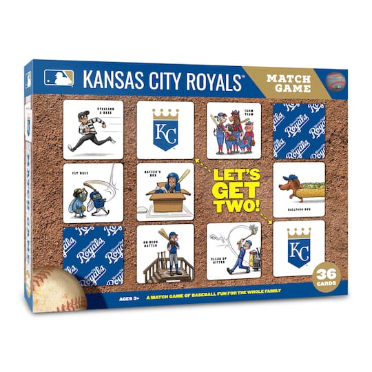 Major League Baseball Licensed Memory Match Game By Youthefan in Kansas City Royals | 2.5" x 2.5" | Michaels®
